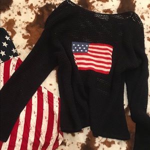 American flag patriotic sweater